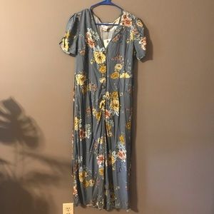 Floral jumpsuit new with tags